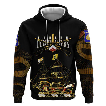 Harlem HellfightersFirst To Fight, First To Lead Hoodie DT02