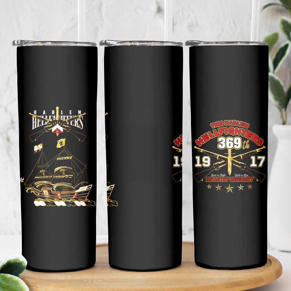 Harlem Hellfighters Skinny Tumbler 369th Regiment Legacy at Sea DT02