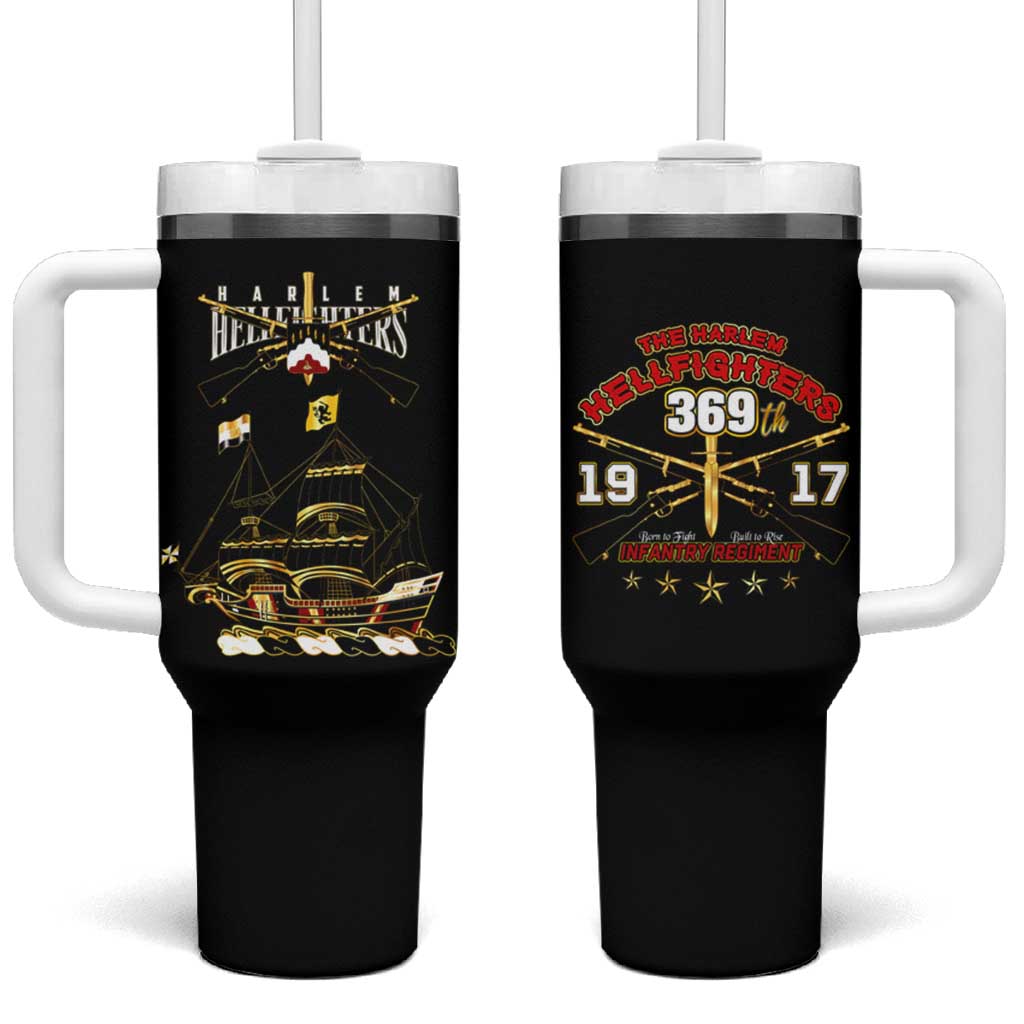 Harlem Hellfighters Tumbler With Handle 369th Regiment Legacy at Sea DT02