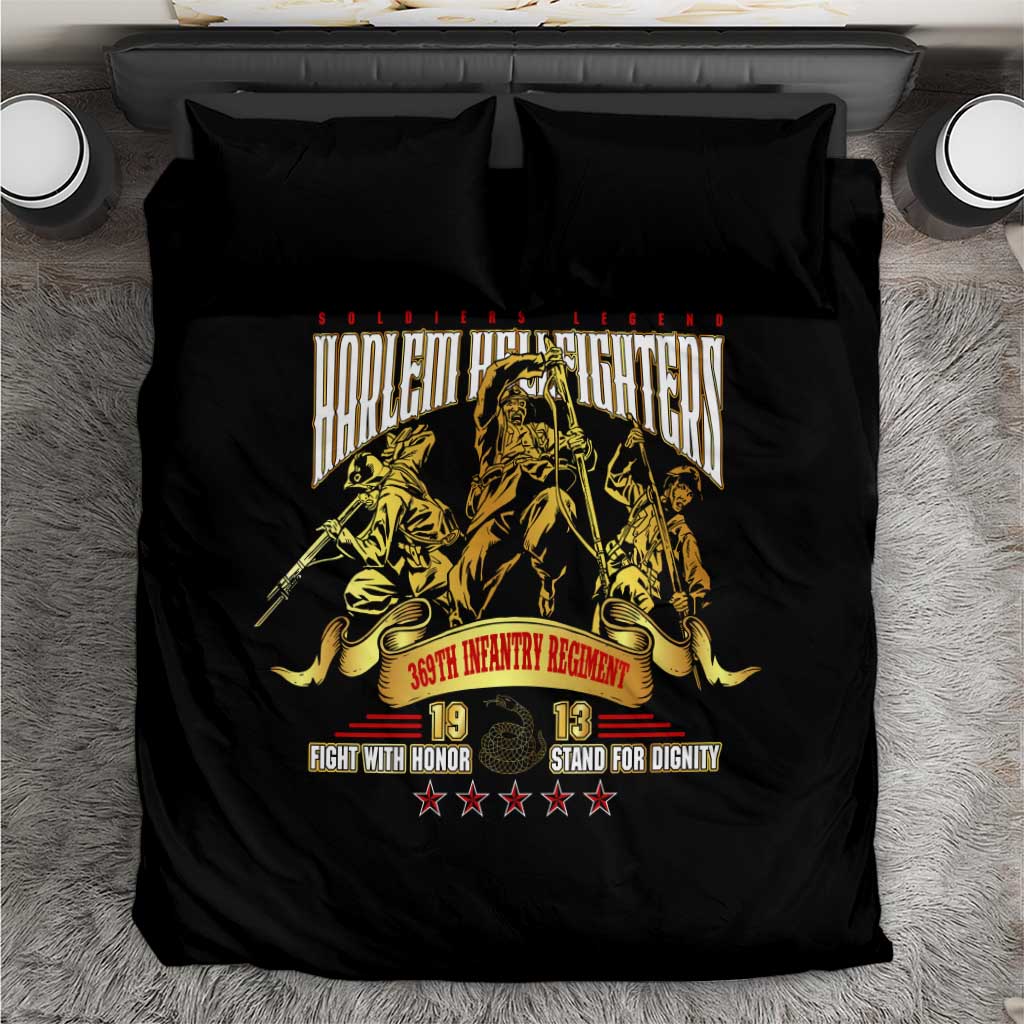Harlem Hellfighters 1913 Bedding Set Fight with Honor, Stand for Dignity - 369th Infantry Regiment DT02