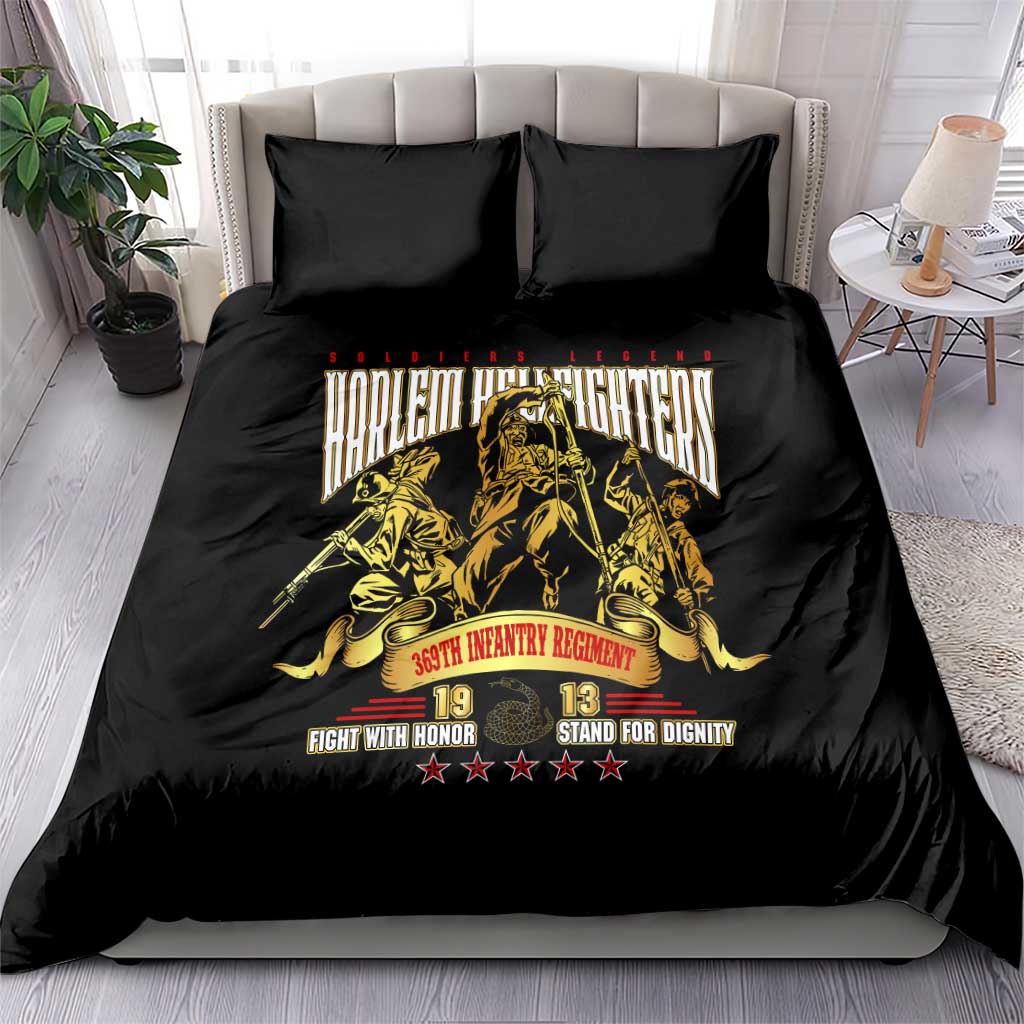 Harlem Hellfighters 1913 Bedding Set Fight with Honor, Stand for Dignity - 369th Infantry Regiment DT02