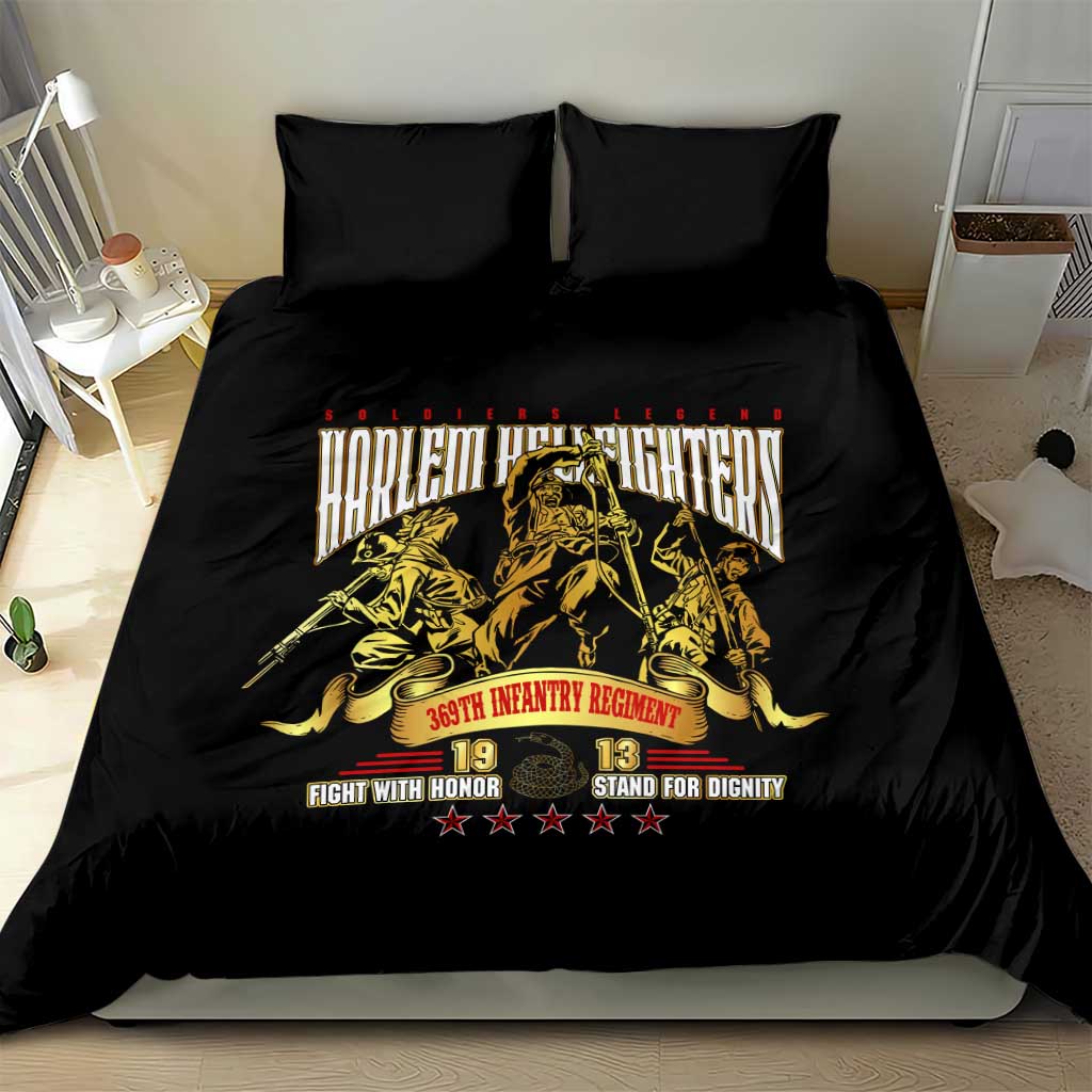 Harlem Hellfighters 1913 Bedding Set Fight with Honor, Stand for Dignity - 369th Infantry Regiment DT02
