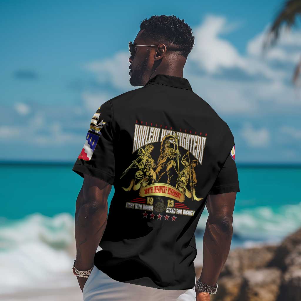 Harlem Hellfighters 1913 Hawaiian Shirt Fight with Honor, Stand for Dignity - 369th Infantry Regiment DT02