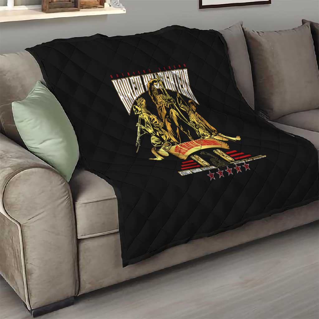 Harlem Hellfighters 1913 Quilt Fight with Honor, Stand for Dignity - 369th Infantry Regiment DT02