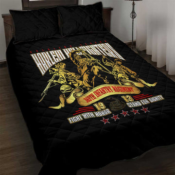Harlem Hellfighters 1913 Quilt Bed Set Fight with Honor, Stand for Dignity - 369th Infantry Regiment DT02