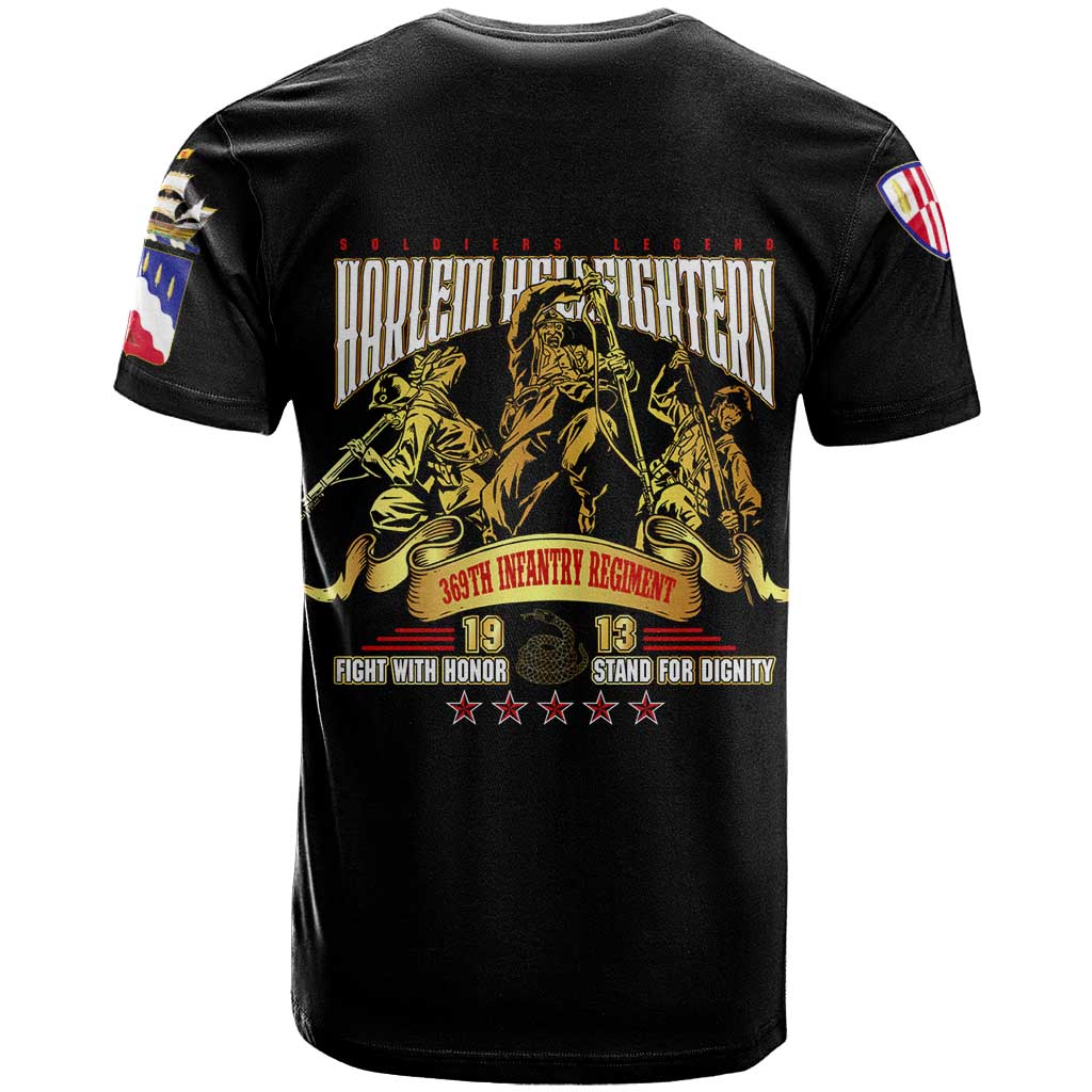 Harlem Hellfighters 1913 T shirt Fight with Honor, Stand for Dignity - 369th Infantry Regiment DT02