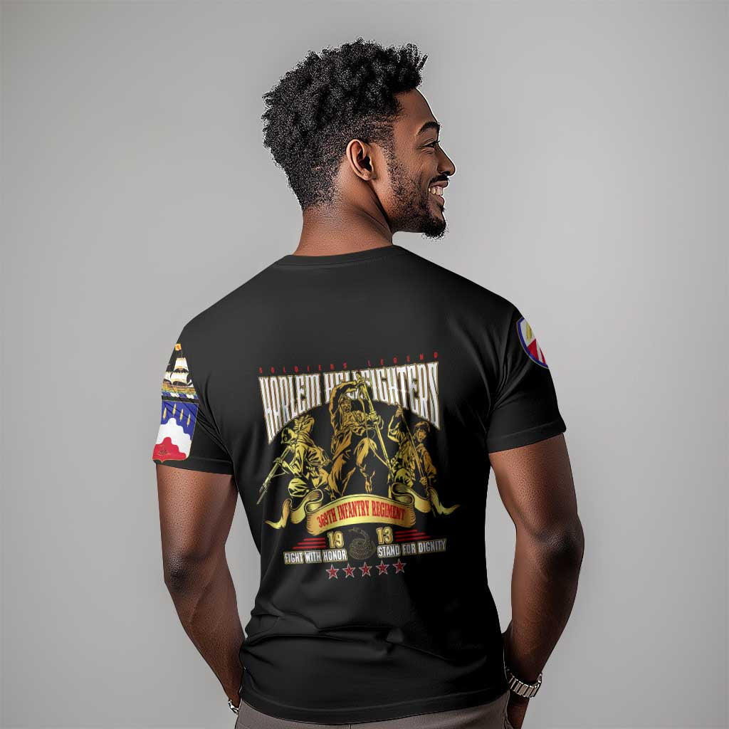 Harlem Hellfighters 1913 T shirt Fight with Honor, Stand for Dignity - 369th Infantry Regiment DT02
