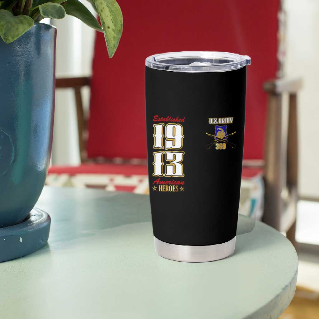 Harlem Hellfighters 1913 Tumbler Cup Fight with Honor, Stand for Dignity - 369th Infantry Regiment DT02