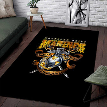 Montford Point Marines Area Rug Afro Black History Tribute DT02