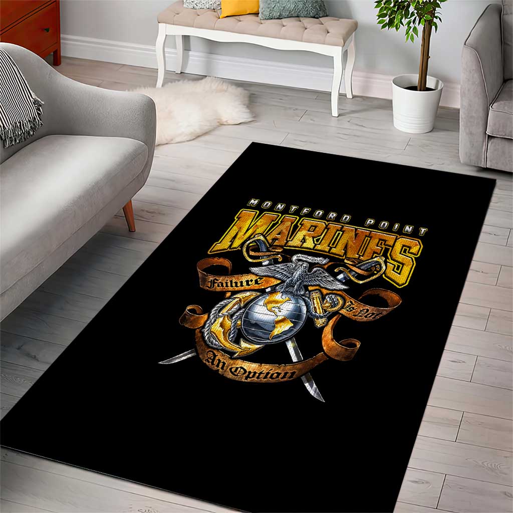 Montford Point Marines Area Rug Afro Black History Tribute DT02