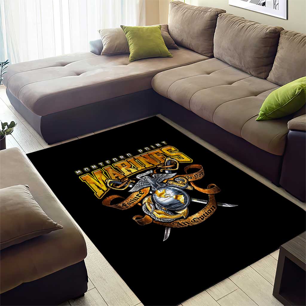Montford Point Marines Area Rug Afro Black History Tribute DT02