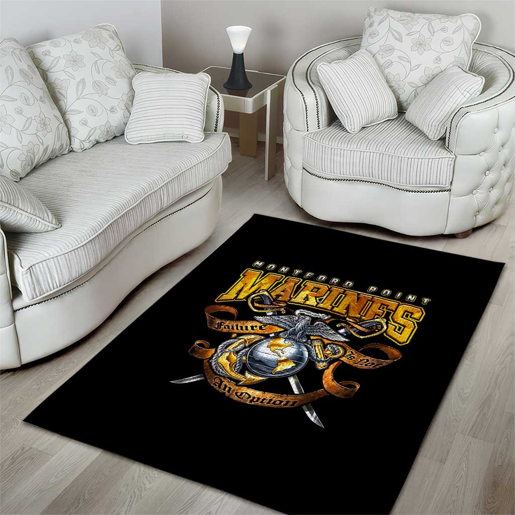 Montford Point Marines Area Rug Afro Black History Tribute DT02