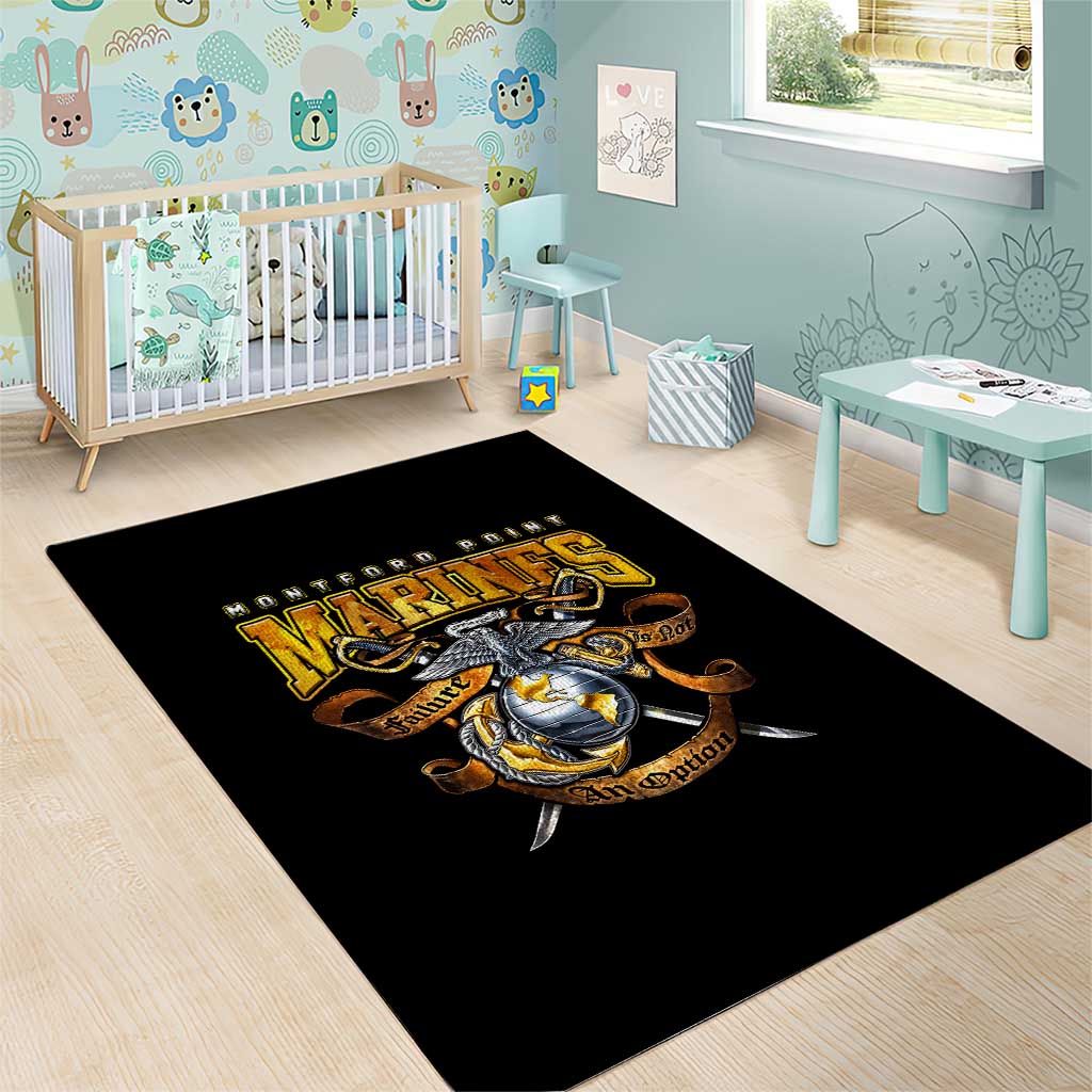 Montford Point Marines Area Rug Afro Black History Tribute DT02