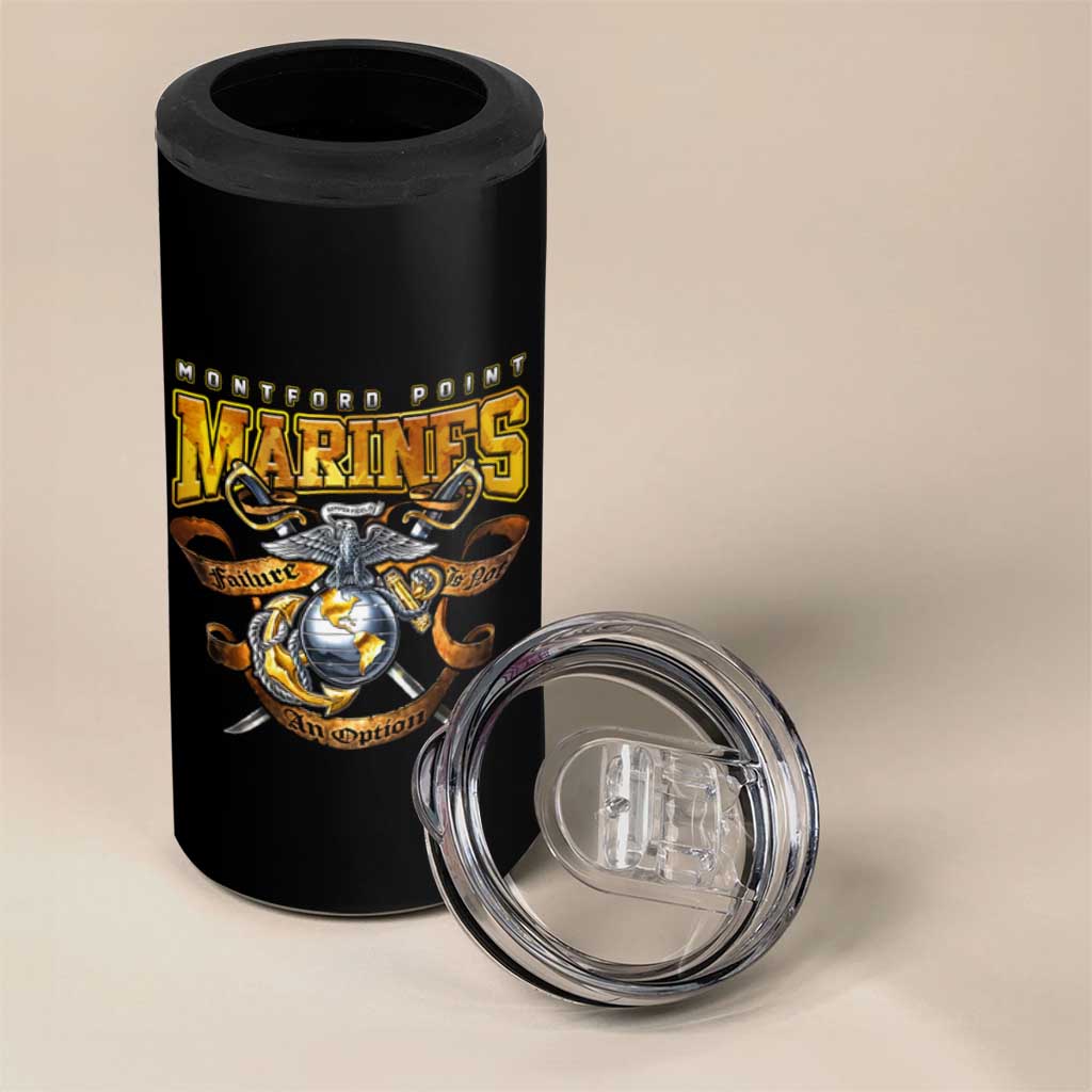 Montford Point Marines 4 in 1 Can Cooler Tumbler Afro Black History Tribute DT02