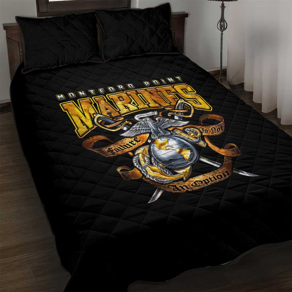 Montford Point Marines Quilt Bed Set Afro Black History Tribute DT02