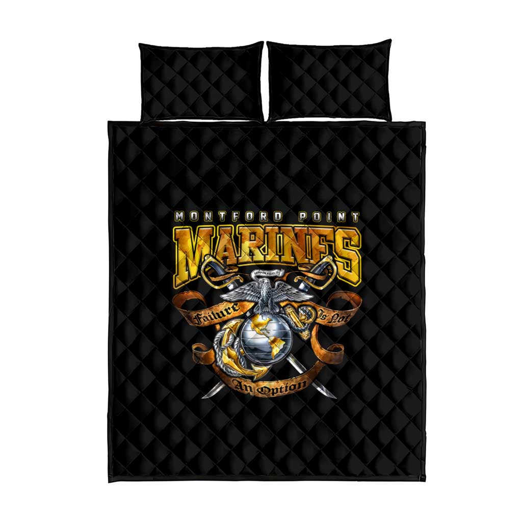 Montford Point Marines Quilt Bed Set Afro Black History Tribute DT02