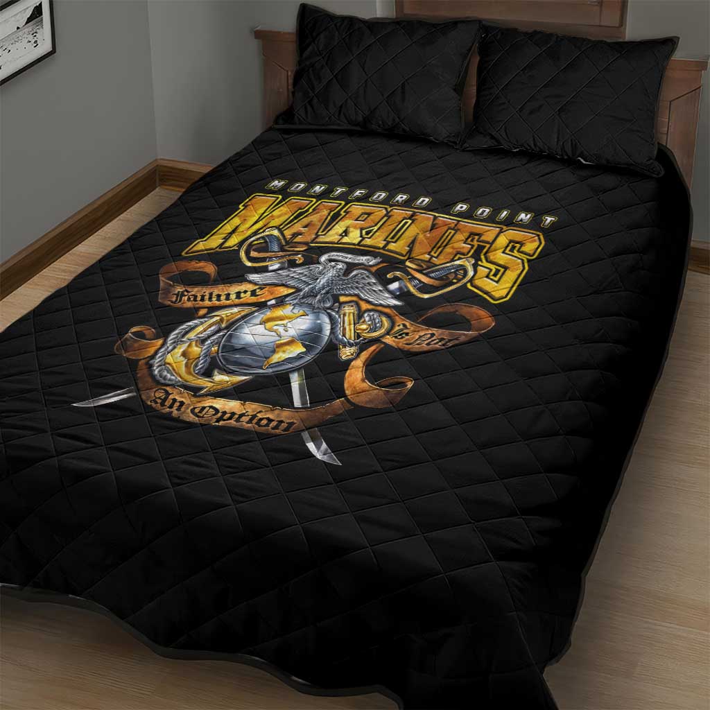 Montford Point Marines Quilt Bed Set Afro Black History Tribute DT02