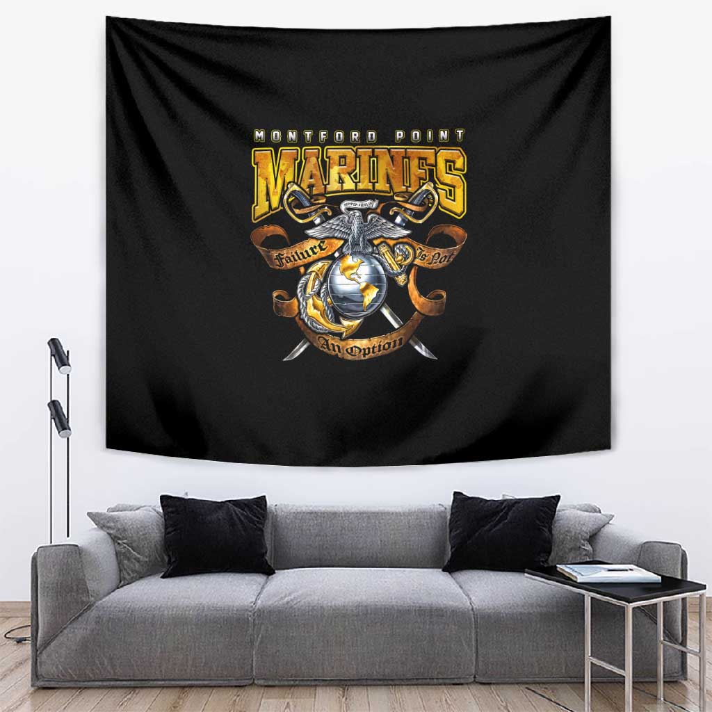 Montford Point Marines Tapestry Afro Black History Tribute DT02