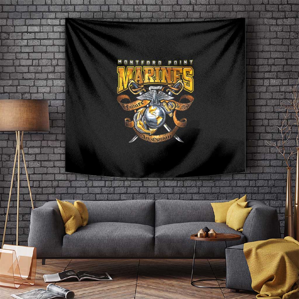 Montford Point Marines Tapestry Afro Black History Tribute DT02