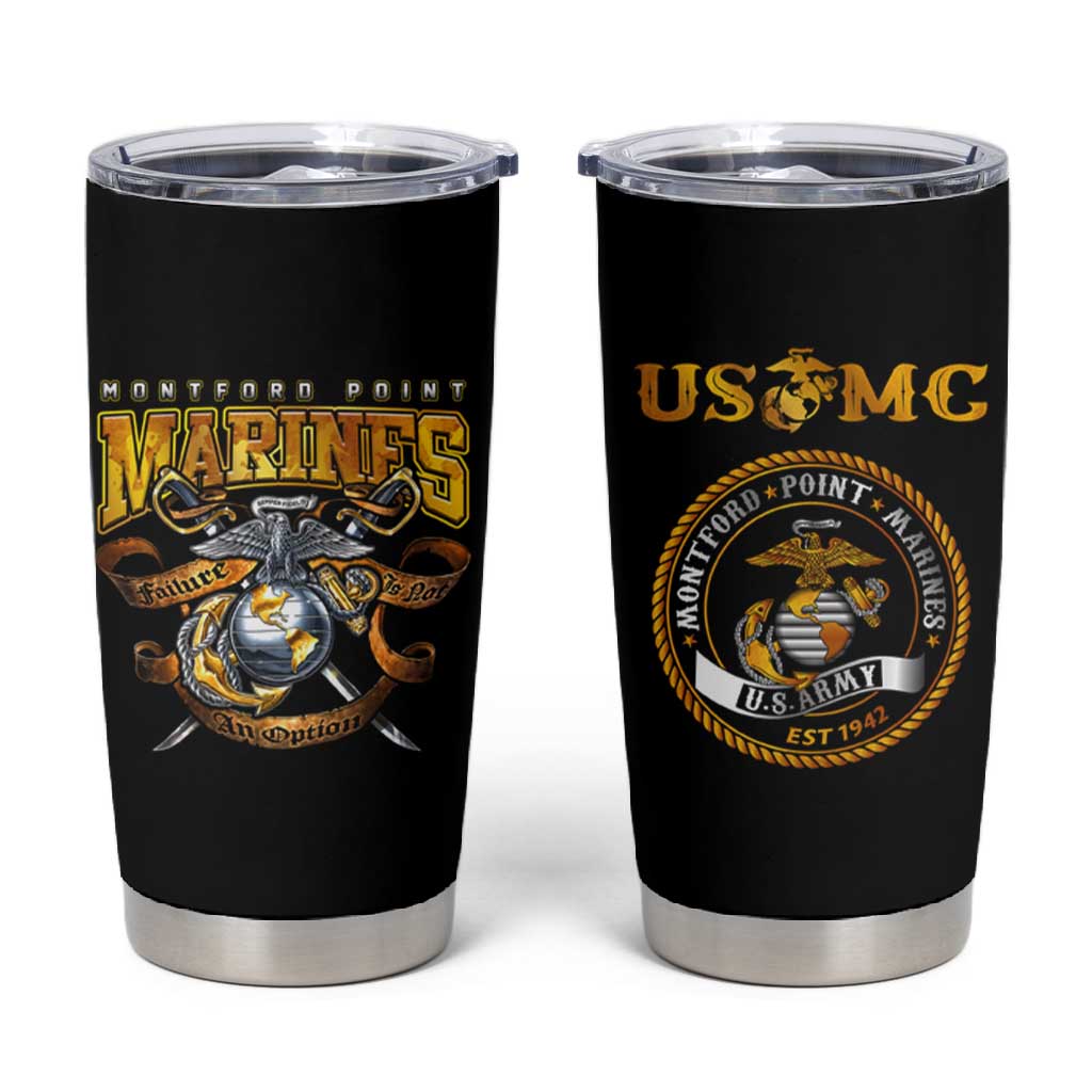 Montford Point Marines Tumbler Cup Afro Black History Tribute DT02