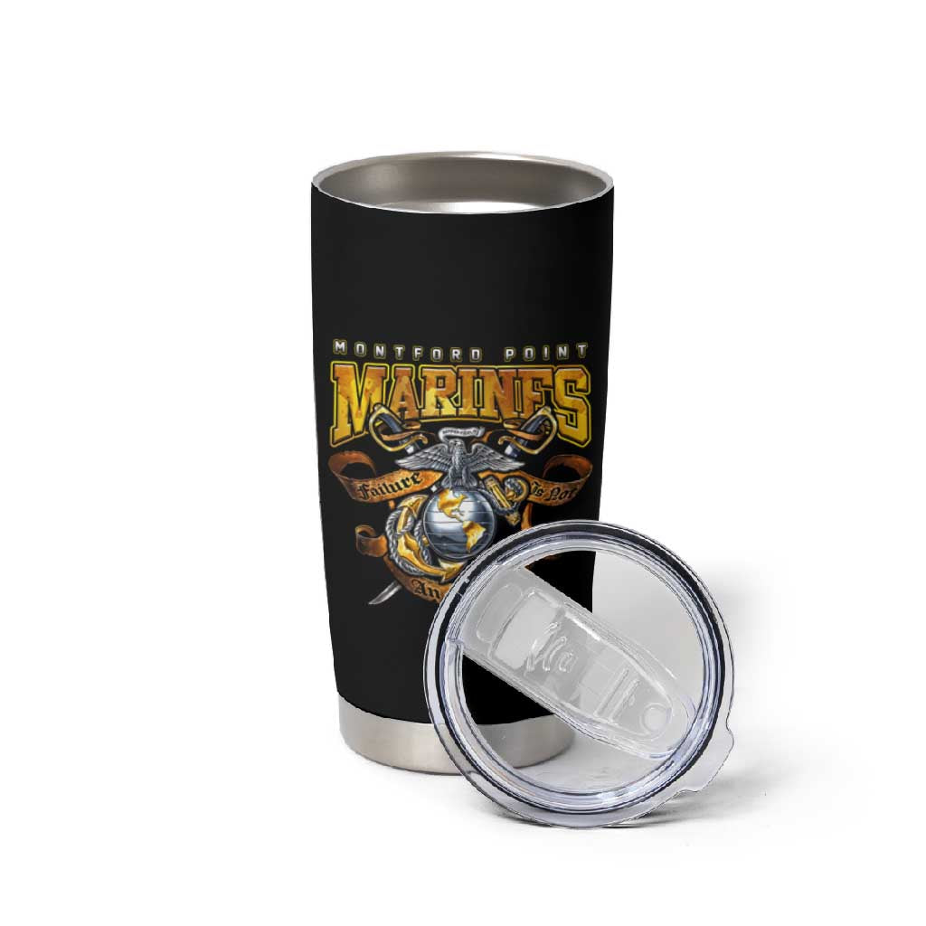 Montford Point Marines Tumbler Cup Afro Black History Tribute DT02