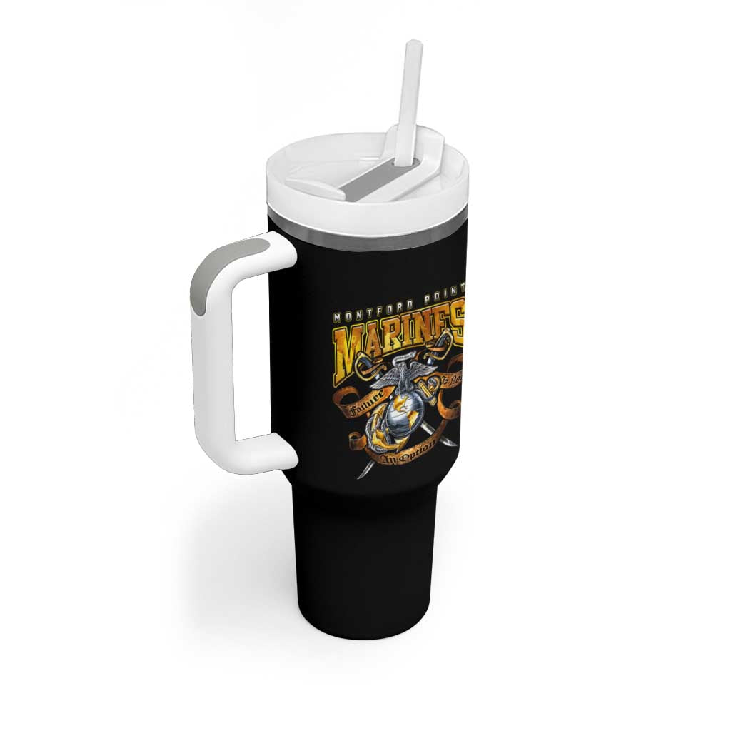 Montford Point Marines Tumbler With Handle Afro Black History Tribute DT02