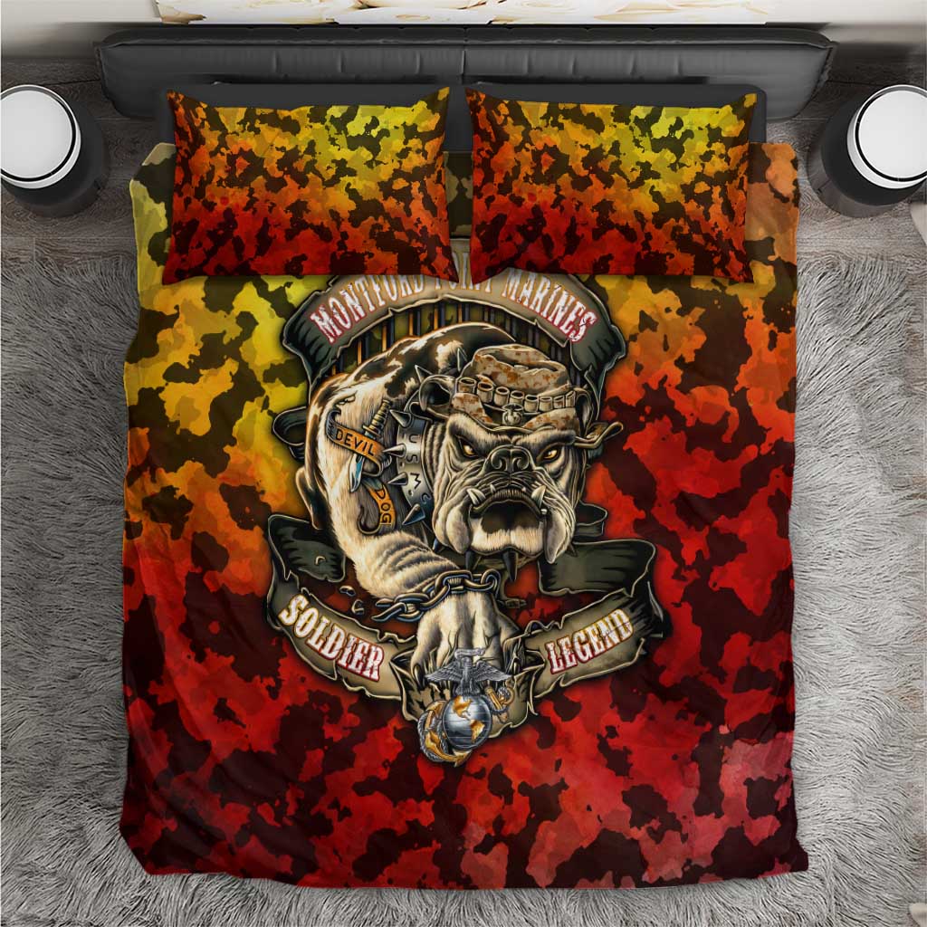 Montford Point Marines Bedding Set Afro Devil Dog Soldier Legend DT02