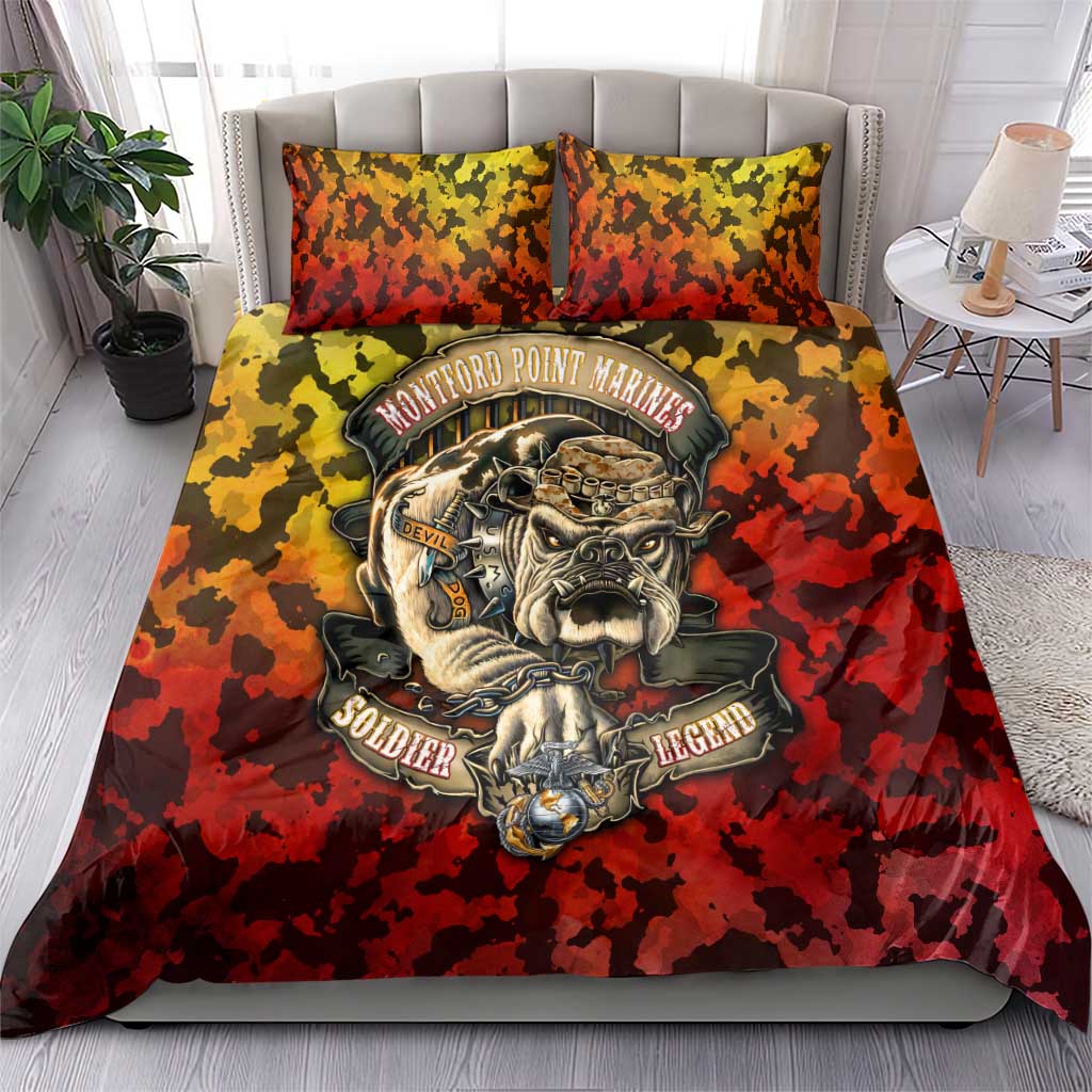 Montford Point Marines Bedding Set Afro Devil Dog Soldier Legend DT02