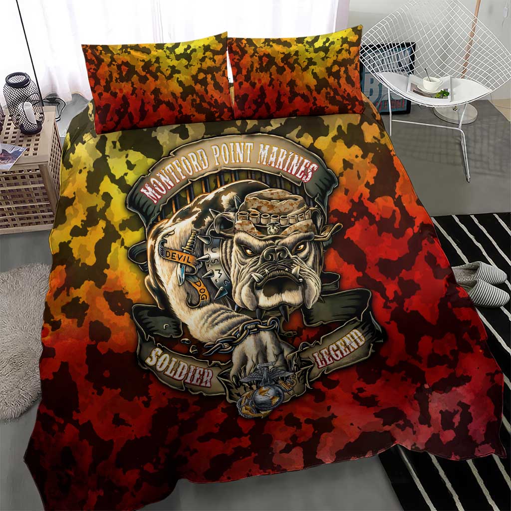 Montford Point Marines Bedding Set Afro Devil Dog Soldier Legend DT02