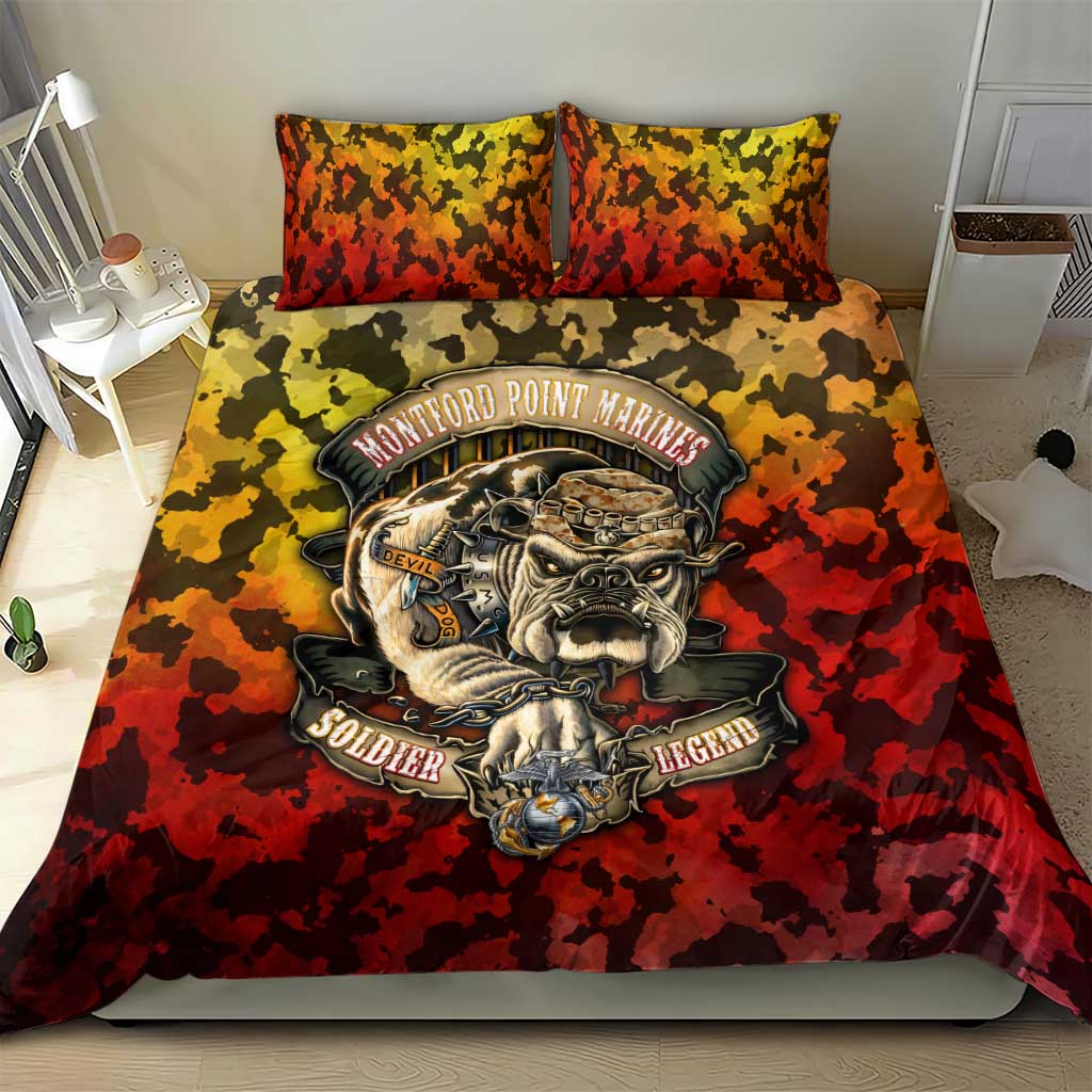 Montford Point Marines Bedding Set Afro Devil Dog Soldier Legend DT02
