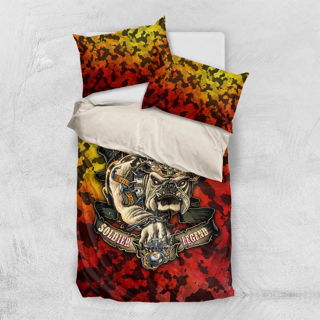 Montford Point Marines Bedding Set Afro Devil Dog Soldier Legend DT02