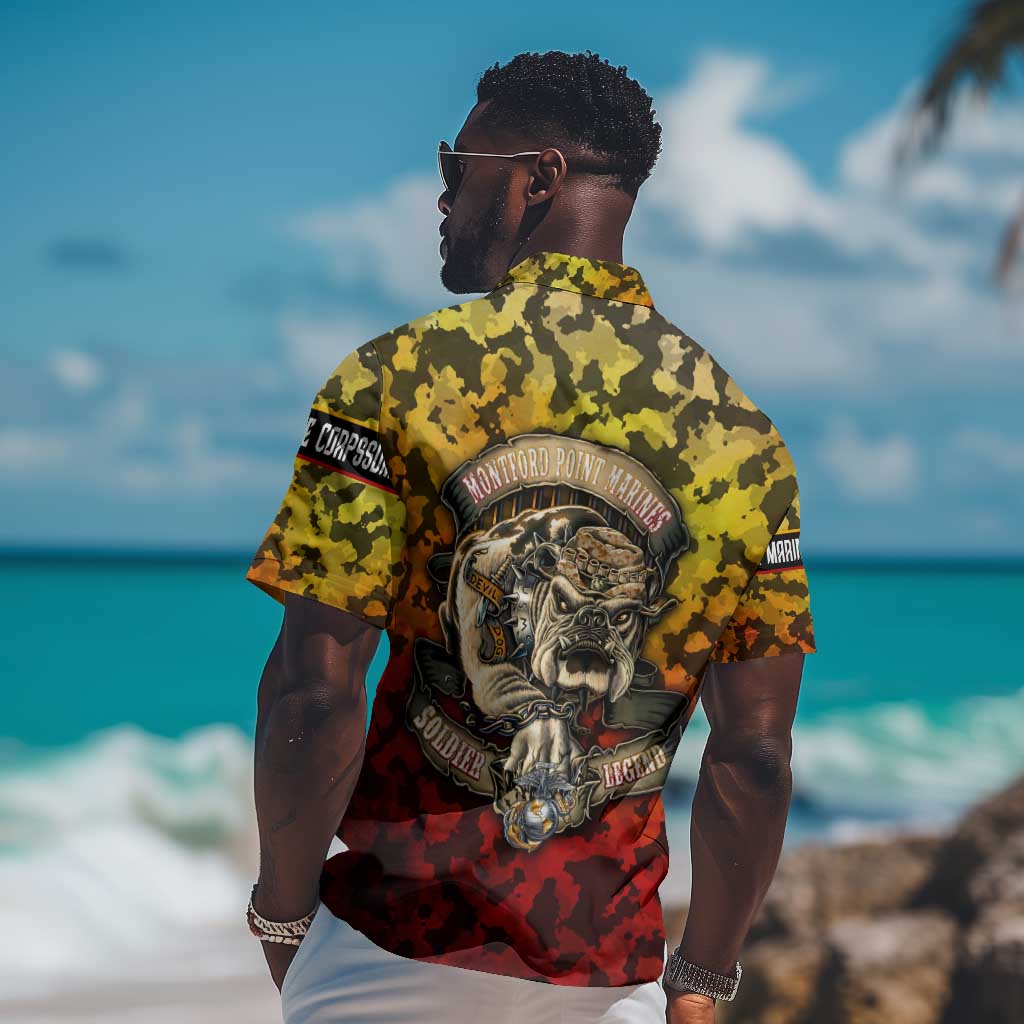 Montford Point Marines Hawaiian Shirt Afro Devil Dog Soldier Legend DT02