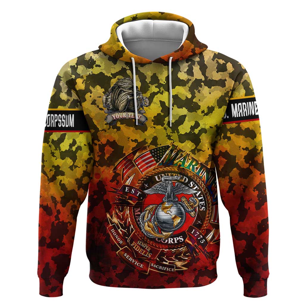 Chesty The Bulldog: Mascot Of Valor Hoodie DT02