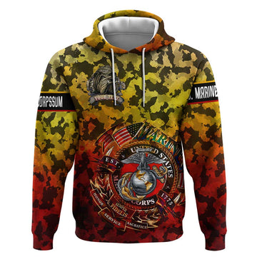 Chesty The Bulldog: Mascot Of Valor Hoodie DT02