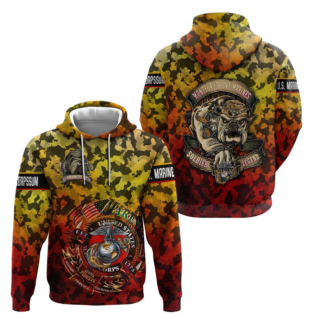 Chesty The Bulldog: Mascot Of Valor Hoodie DT02