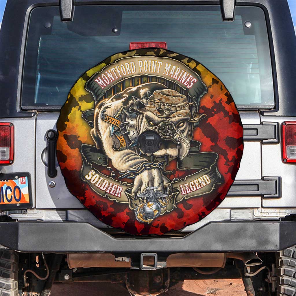 Chesty The Bulldog: Mascot Of Valor Spare Tire Cover DT02
