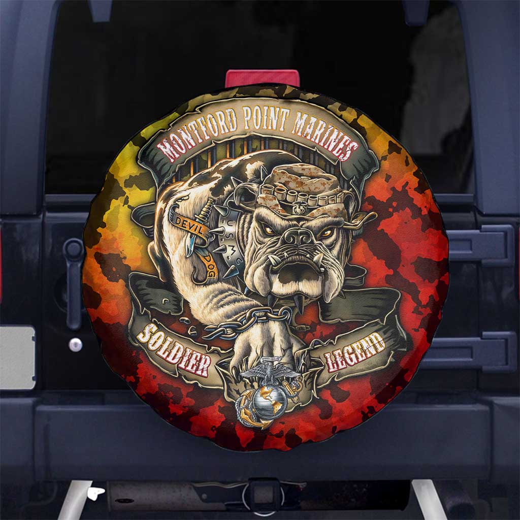 Chesty The Bulldog: Mascot Of Valor Spare Tire Cover DT02