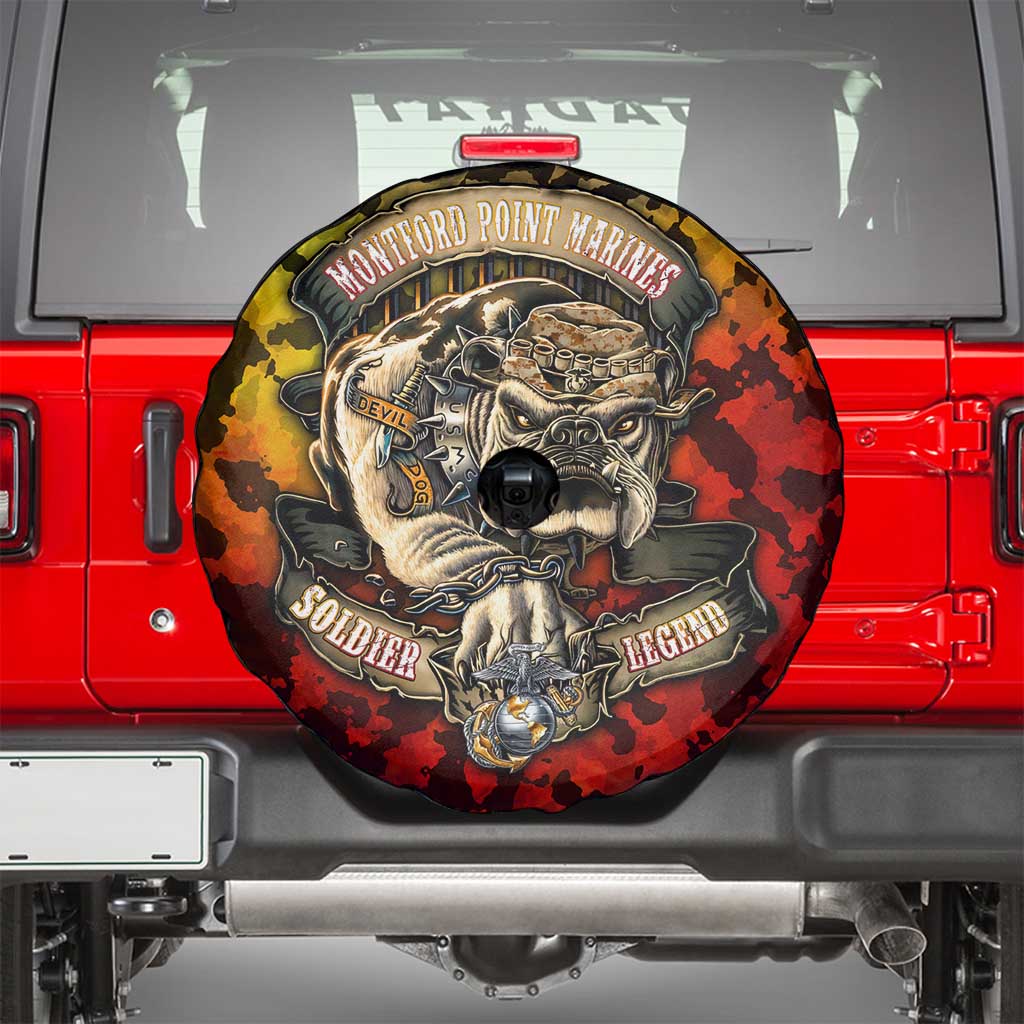 Chesty The Bulldog: Mascot Of Valor Spare Tire Cover DT02