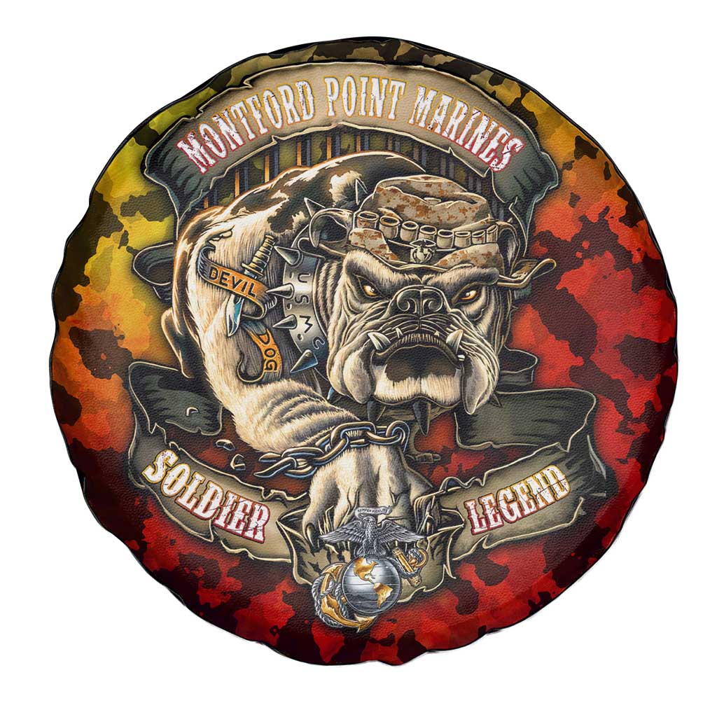 Chesty The Bulldog: Mascot Of Valor Spare Tire Cover DT02