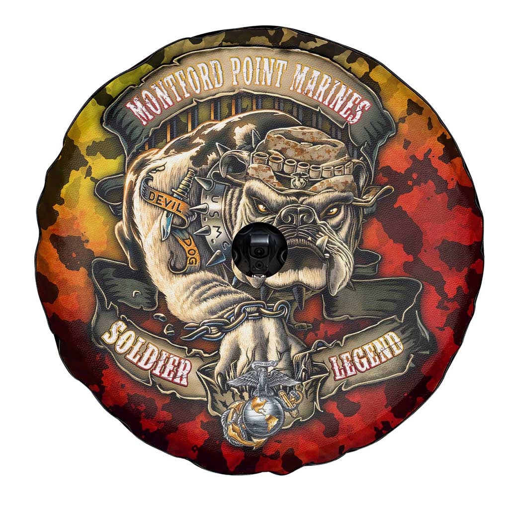 Chesty The Bulldog: Mascot Of Valor Spare Tire Cover DT02