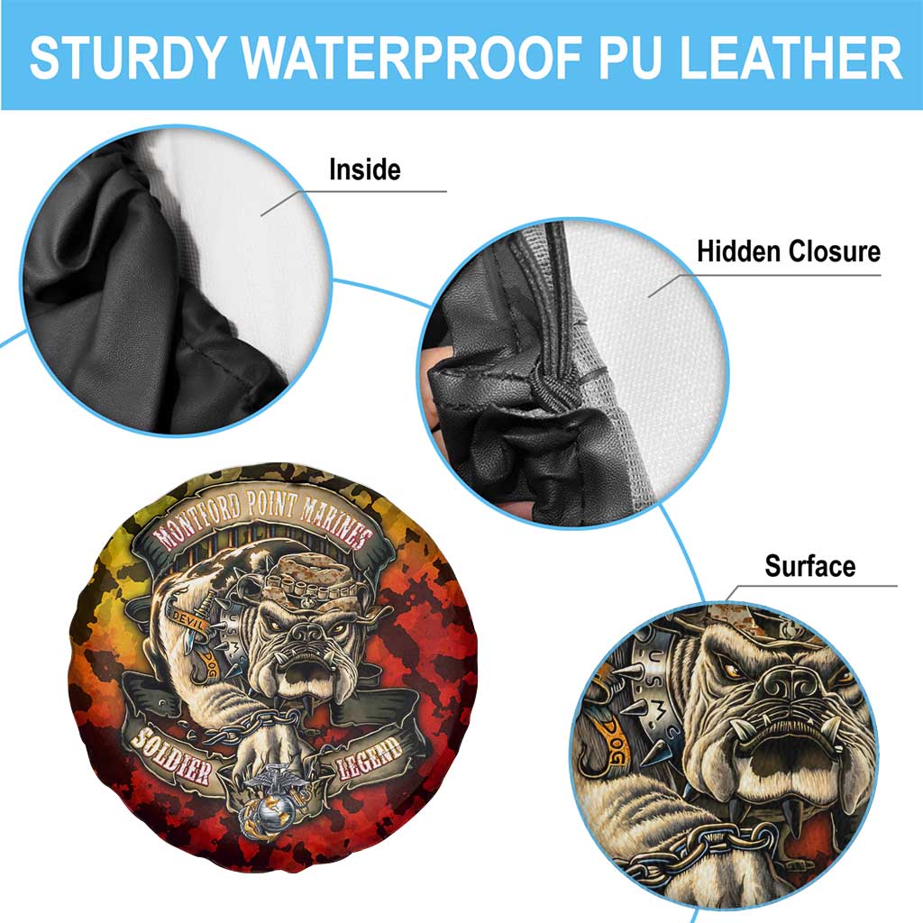 Chesty The Bulldog: Mascot Of Valor Spare Tire Cover DT02