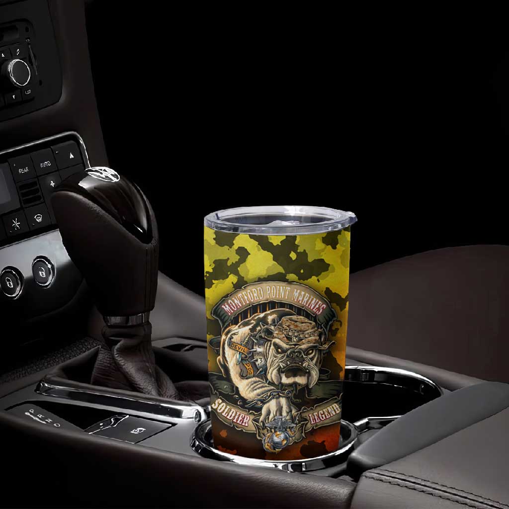 Montford Point Marines Tumbler Cup Afro Devil Dog Soldier Legend DT02