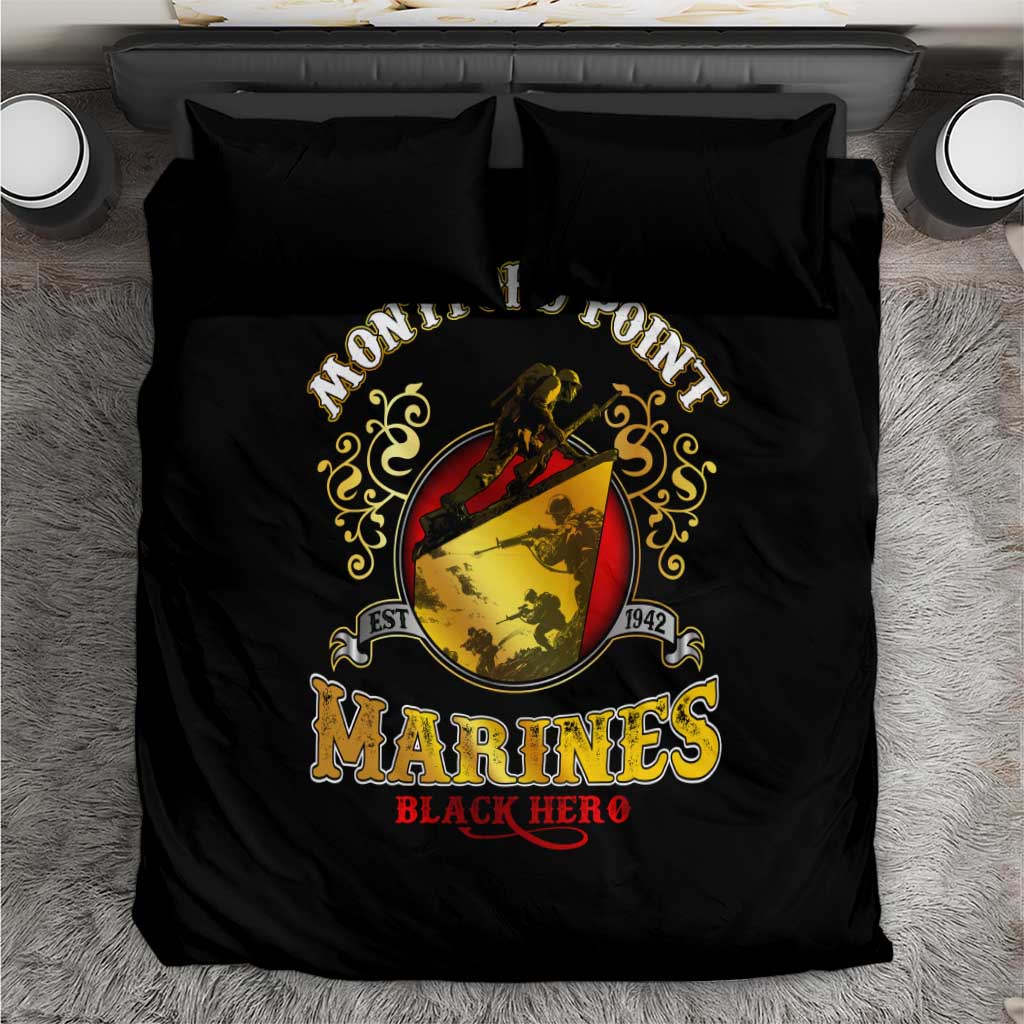 Montford Point Marines Bedding Set Afro First to Fight Prejudice DT02