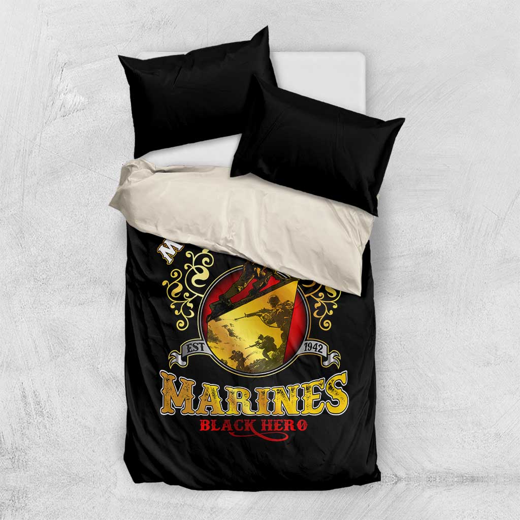 Montford Point Marines Bedding Set Afro First to Fight Prejudice DT02
