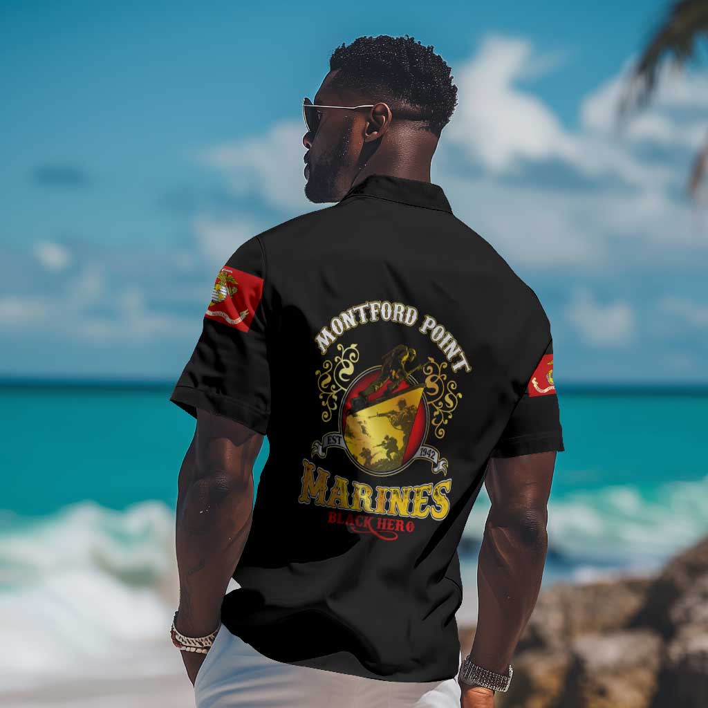 Montford Point Marines Hawaiian Shirt Afro First to Fight Prejudice DT02