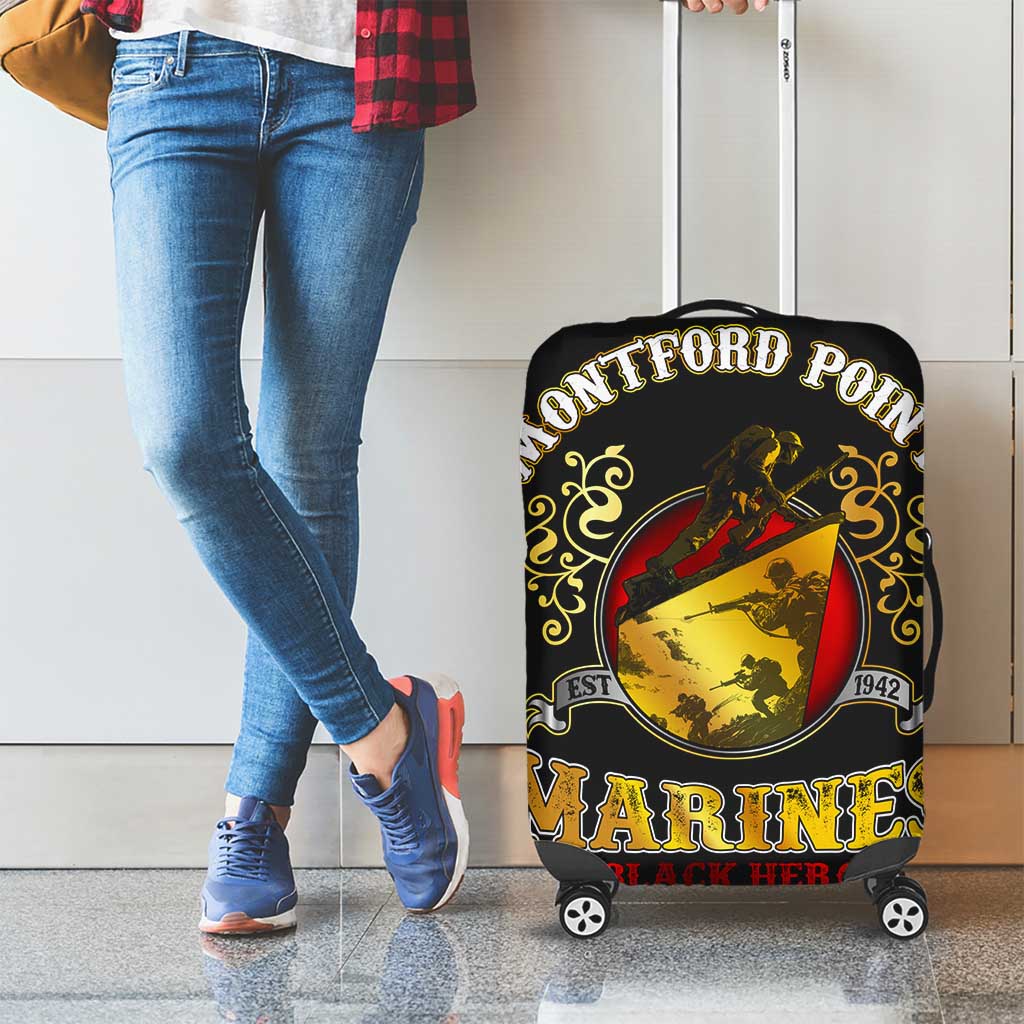 Breaking Barriers: Black Valor Luggage Cover DT02