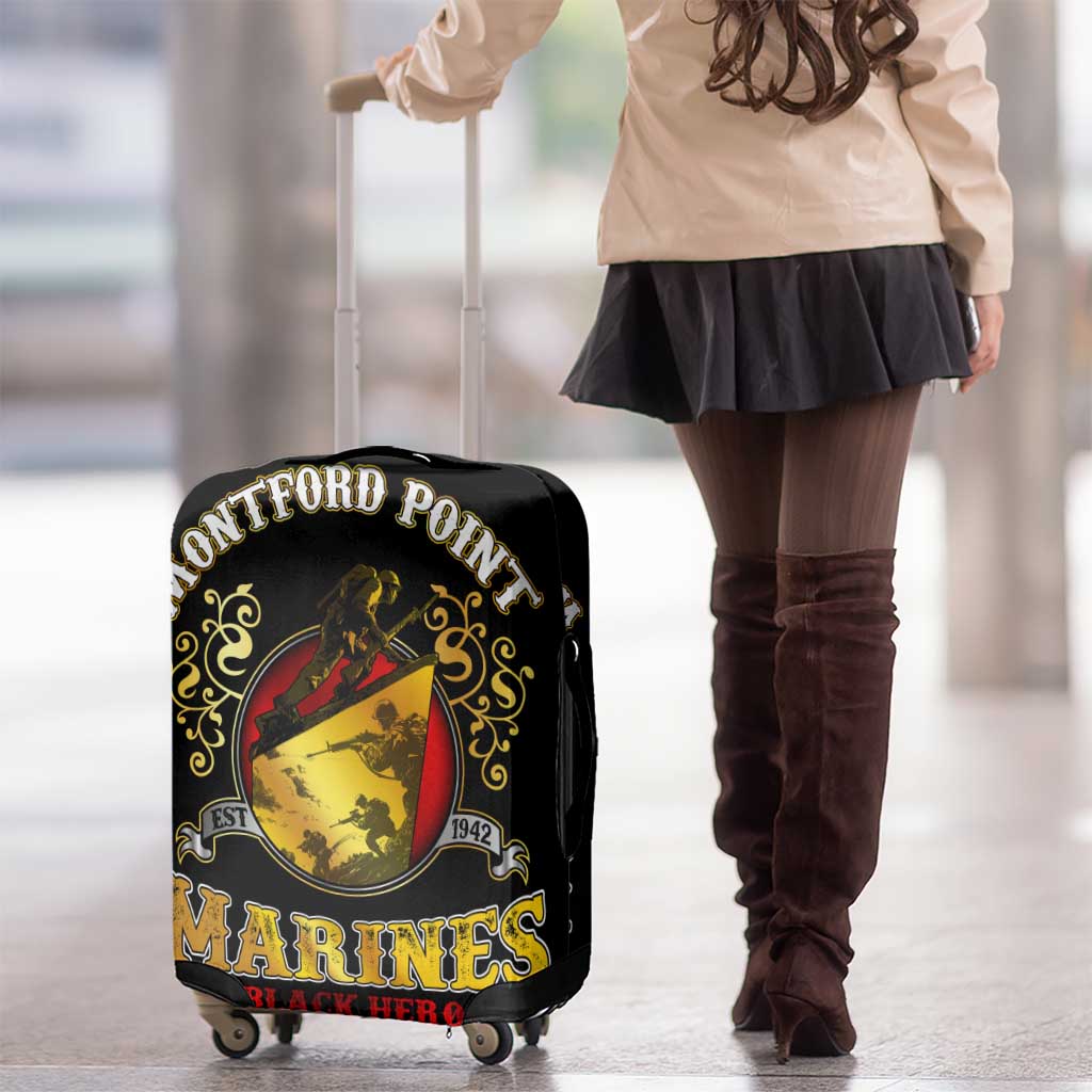 Breaking Barriers: Black Valor Luggage Cover DT02