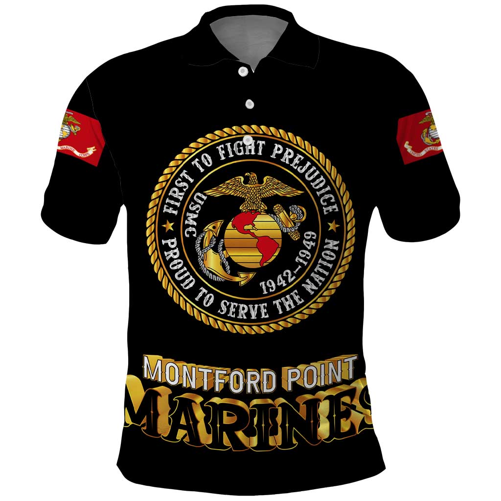 Breaking Barriers: Black Valor Polo Shirt DT02