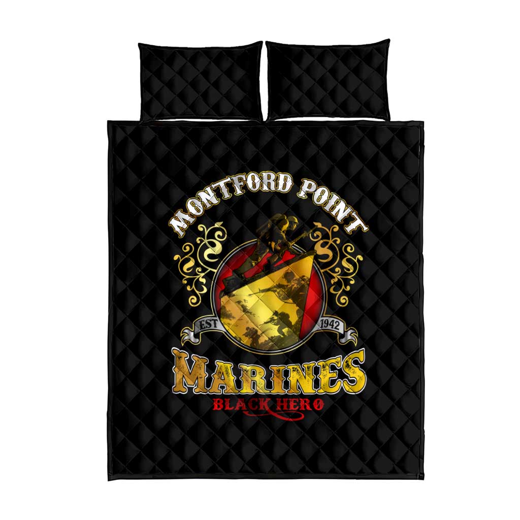 Montford Point Marines Quilt Bed Set Afro First to Fight Prejudice DT02