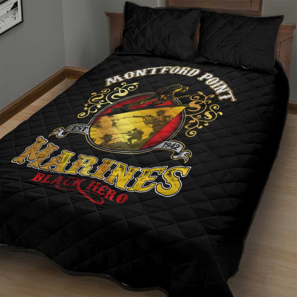 Montford Point Marines Quilt Bed Set Afro First to Fight Prejudice DT02